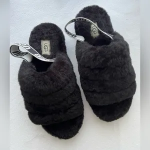 New UGG Fluff Yeah Slide Slingback Slip-on Womens Slippers Size 8