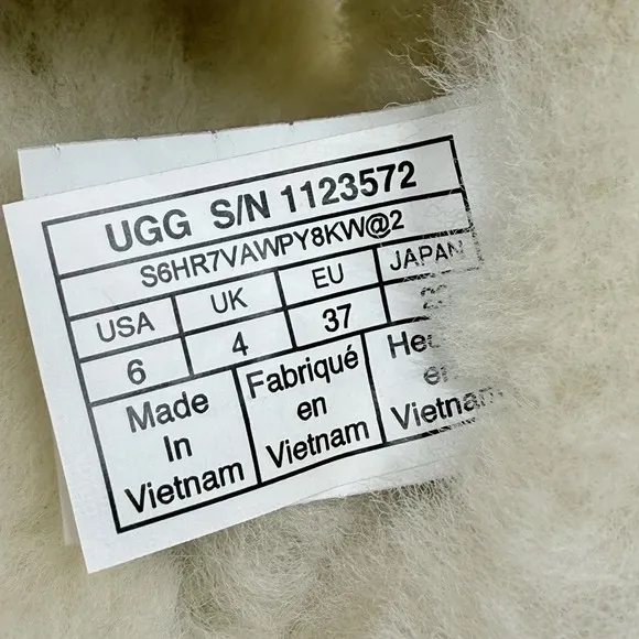 NEW Ugg Scuffita Slippers Women 6 Sheepskin Cross-Straps Slide Femme