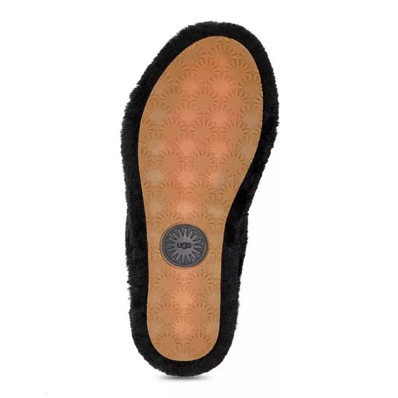 NEW UGG Sizes 8, 9, 10 Women's Oh Yeah Shearling Slingback Slippers - Black