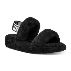 NEW UGG Sizes 8, 9, 10 Women's Oh Yeah Shearling Slingback Slippers - Black