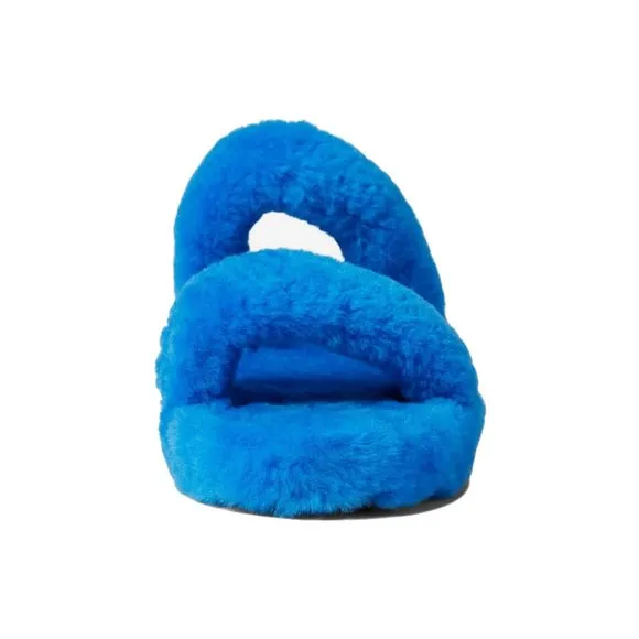 NEW UGG Sizes 8, 9, 10 Women's Oh Yeah Shearling Slingback Slippers - Blue, Dive