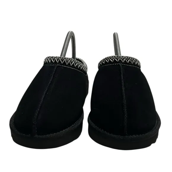 NEW UGG Tasman Leather Slip On Slippers with Knitted Collar