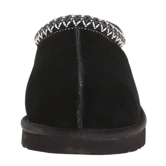 NEW UGG Tasman Leather Slip On Slippers with Knitted Collar