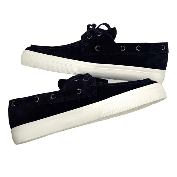 NEW Vince Ferry Lace Up Boat Suede Shoes