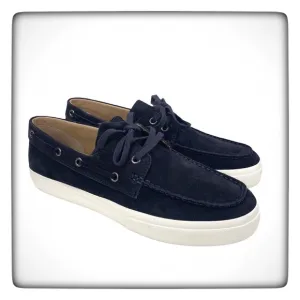 NEW Vince Ferry Lace Up Boat Suede Shoes