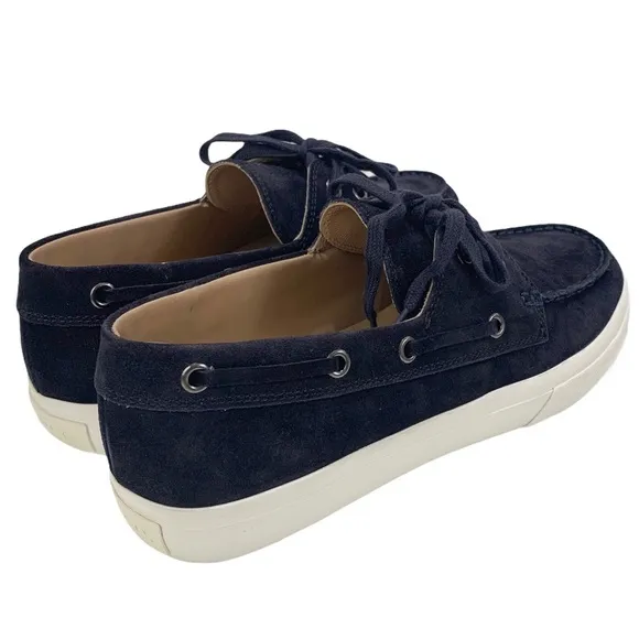 NEW Vince Ferry Lace Up Boat Suede Shoes