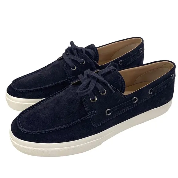 NEW Vince Ferry Lace Up Boat Suede Shoes