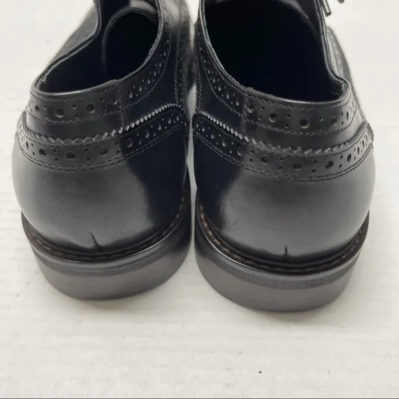 NEW Vintage Foundry Leonard Derby Oxford Shoes Lace Up Black Gray Sz 10