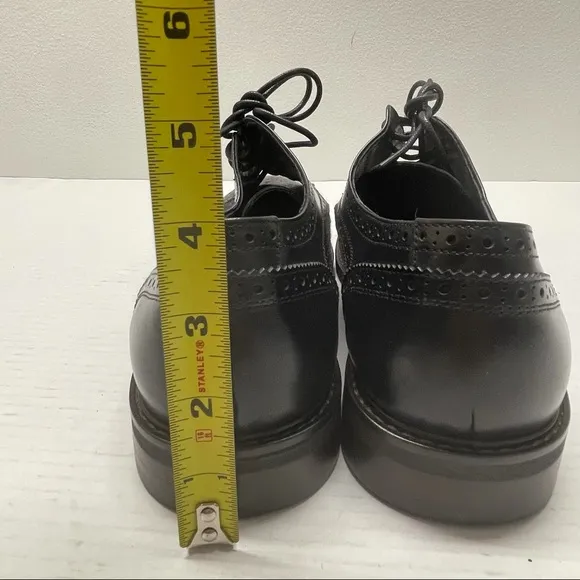 NEW Vintage Foundry Leonard Derby Oxford Shoes Lace Up Black Gray Sz 10