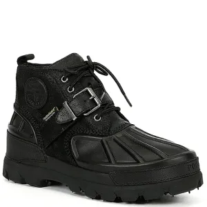 New w/Box Polo Ralph Lauren Oslo Low Genuine Leather/Suede Waterproof Lug Boots