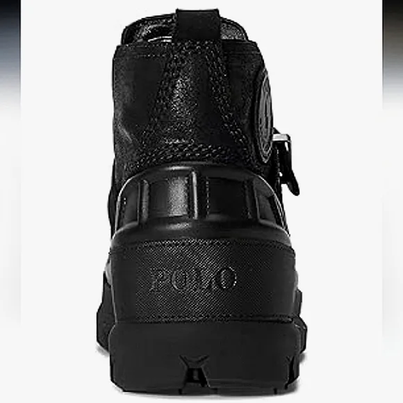New w/Box Polo Ralph Lauren Oslo Low Genuine Leather/Suede Waterproof Lug Boots