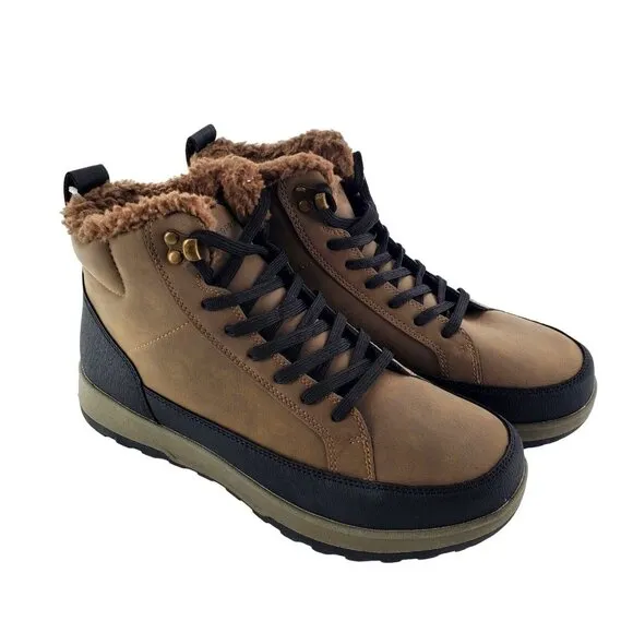 New WEATHERPROOF Winter Boots Mens 9 Logjam Memory Foam Lace-up Outdoor Shoe
