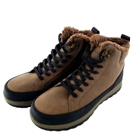 New WEATHERPROOF Winter Boots Mens 9 Logjam Memory Foam Lace-up Outdoor Shoe