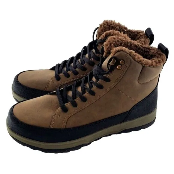New WEATHERPROOF Winter Boots Mens 9 Logjam Memory Foam Lace-up Outdoor Shoe