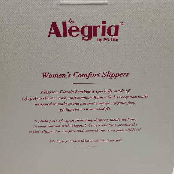 NEW WITH BOX!!! Alegria Leisurelee 2 Women's Slipper Black 10.5-11 M US