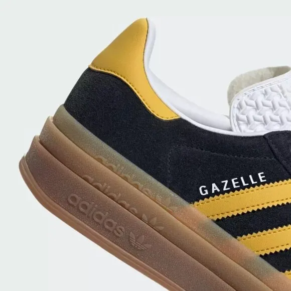 [NEW] Women's adidas Gazelle Bold Shoe Black IE0422