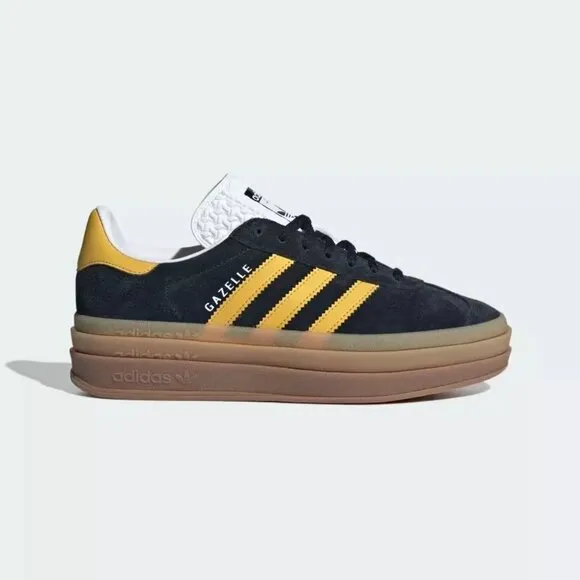 [NEW] Women's adidas Gazelle Bold Shoe Black IE0422