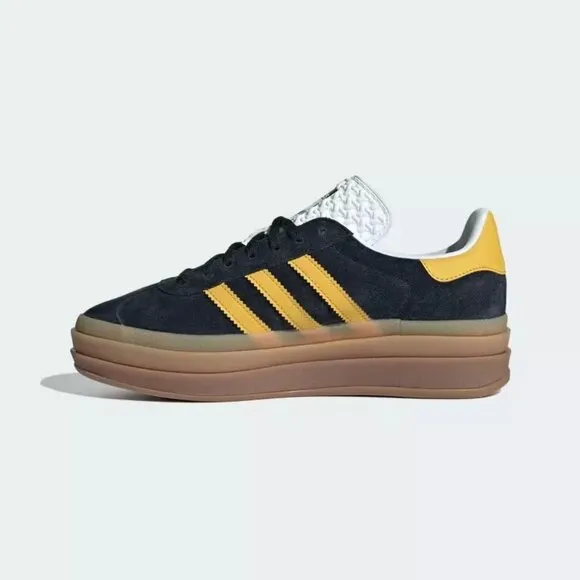 [NEW] Women's adidas Gazelle Bold Shoe Black IE0422