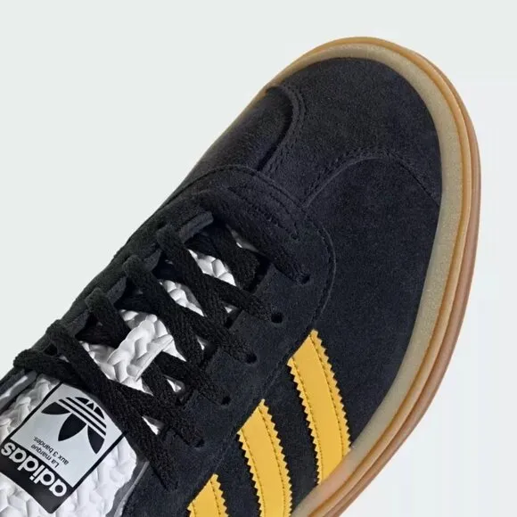 [NEW] Women's adidas Gazelle Bold Shoe Black IE0422