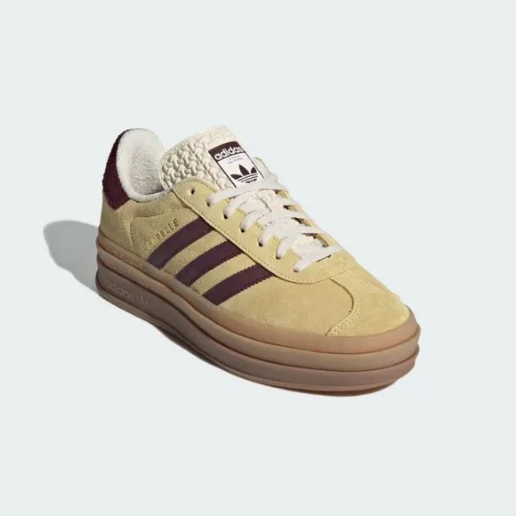 [NEW] Women's adidas Gazelle Bold Shoes 'Almost Yellow' IF5937