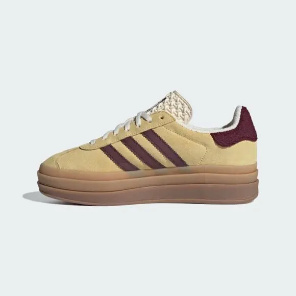 [NEW] Women's adidas Gazelle Bold Shoes 'Almost Yellow' IF5937