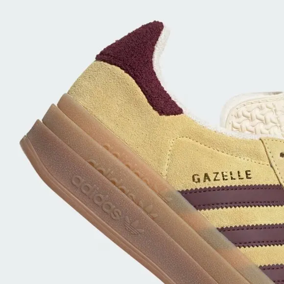 [NEW] Women's adidas Gazelle Bold Shoes 'Almost Yellow' IF5937