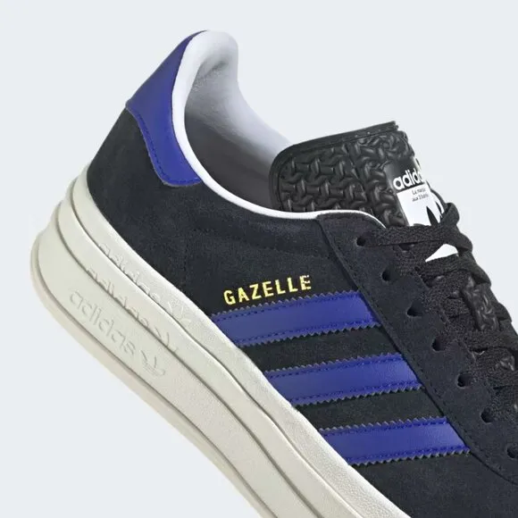 [NEW] Women's adidas Gazelle Bold Shoes 'Black' HQ4408
