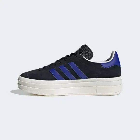 [NEW] Women's adidas Gazelle Bold Shoes 'Black' HQ4408
