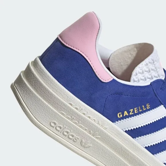 [NEW] Women's adidas Gazelle Bold Shoes Blue HQ6894