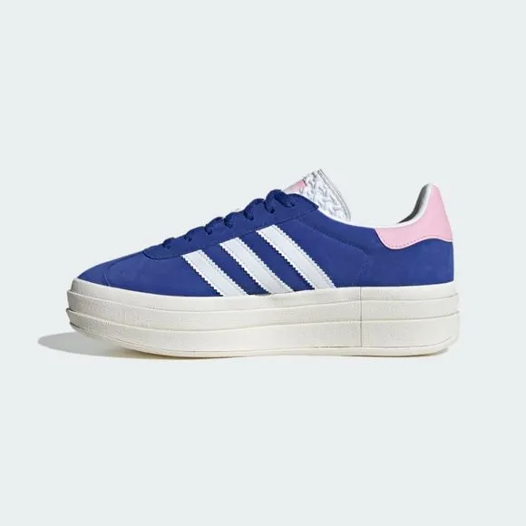 [NEW] Women's adidas Gazelle Bold Shoes Blue HQ6894