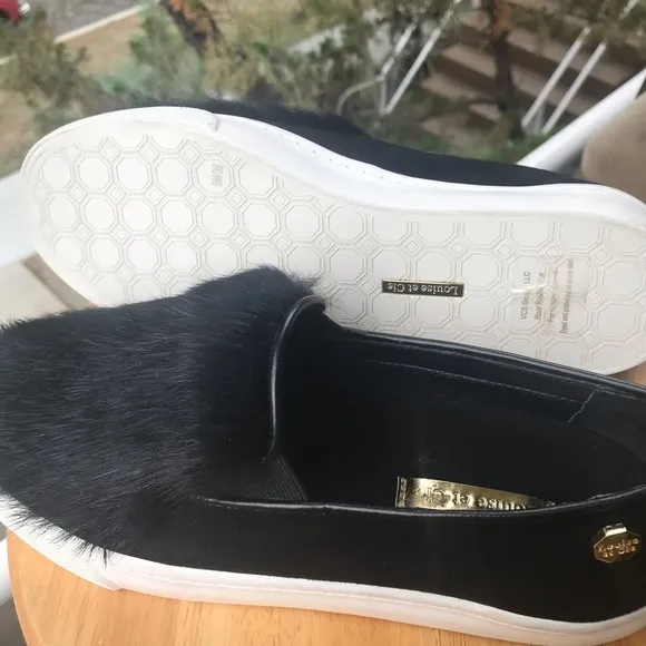 New Women's Suede‎ Black Sneakers by Louise Et Cie