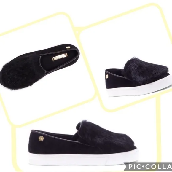 New Women's Suede‎ Black Sneakers by Louise Et Cie