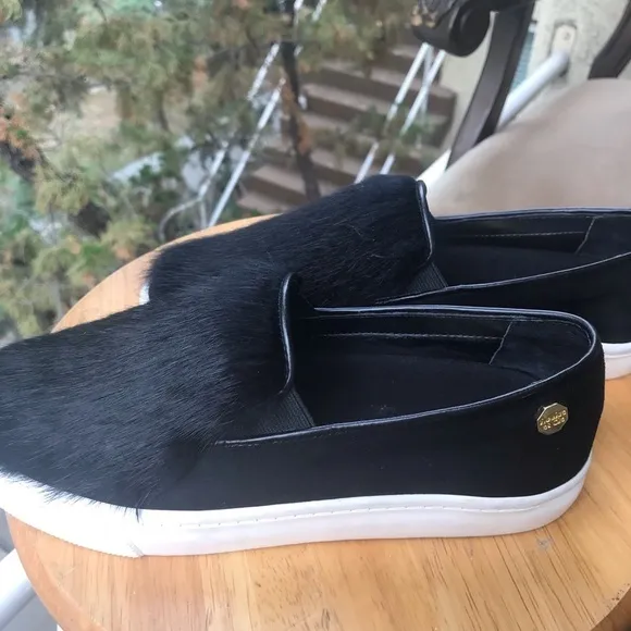 New Women's Suede‎ Black Sneakers by Louise Et Cie