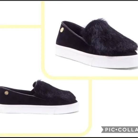 New Women's Suede‎ Black Sneakers by Louise Et Cie
