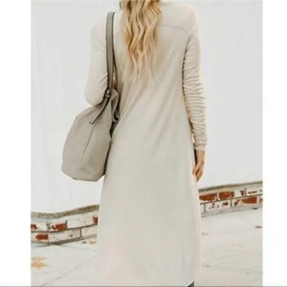 New Button Down Pocketed Knit Cardigan