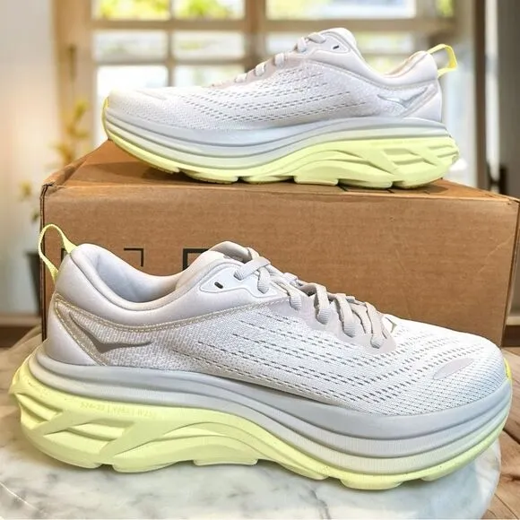 NEW HOKA Bondi 8 Running Shoes Sneakers Womens 7 EU 38 2/3
