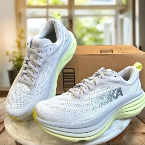 NEW HOKA Bondi 8 Running Shoes Sneakers Womens 7 EU 38 2/3