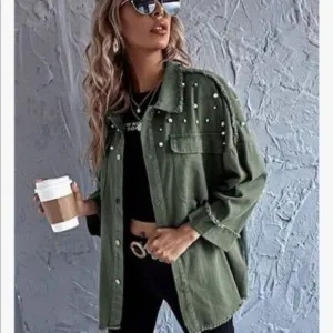 NEW Pearl Beaded Jacket Coat