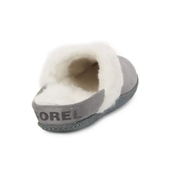 NEW SOREL faux fur slippers grey 5