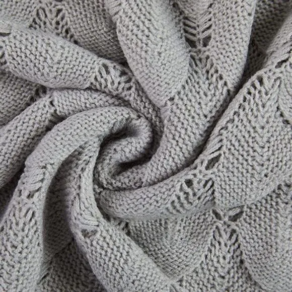 New Unique V Neck Hollow Out Knit Sweater
