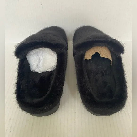 NIB ALEGRIA WARM-LINED SLIPPERS – LOUNGEREE, BLACK Size 6-6.5