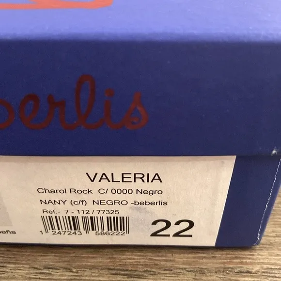 NIB [Berberlis] Valeria Black Patent Leather Mary Janes Girls Sz EU 22 / US 6.5