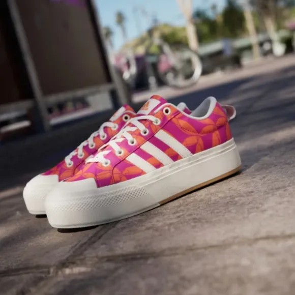 NIB FARM Rio Bravada 2.0 Platform Sneaker Adidas Collab Women's Size 10.5 Tucan