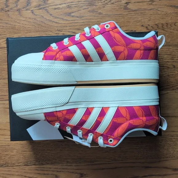 NIB FARM Rio Bravada 2.0 Platform Sneaker Adidas Collab Women's Size 10.5 Tucan