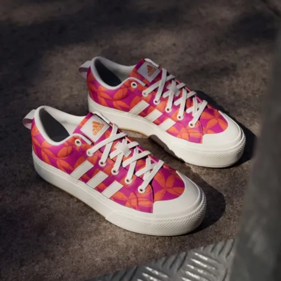 NIB FARM Rio Bravada 2.0 Platform Sneaker Adidas Collab Women's Size 10.5 Tucan