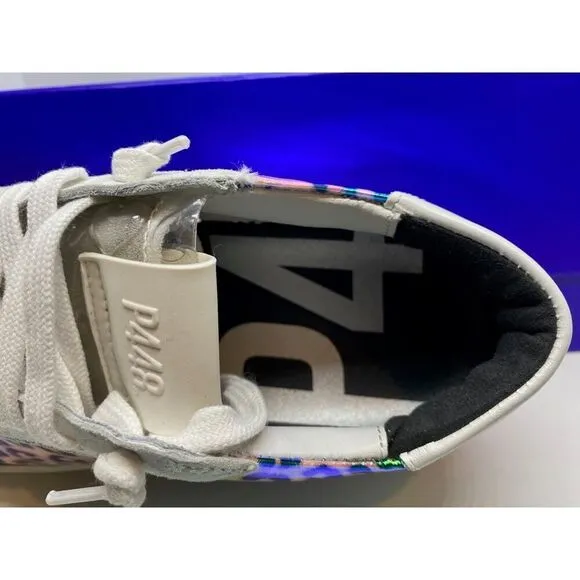NIB Made in ITALY P448 Jack Leopard Hologram Sneakers Shoes Low Top 36 6