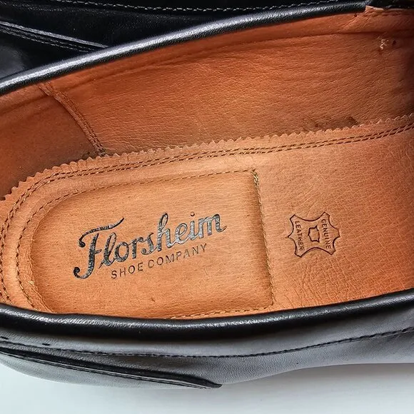 NIB Men's Florsheim Sorrento Moc Toe Penny Loafer Shoes Black Size 14M