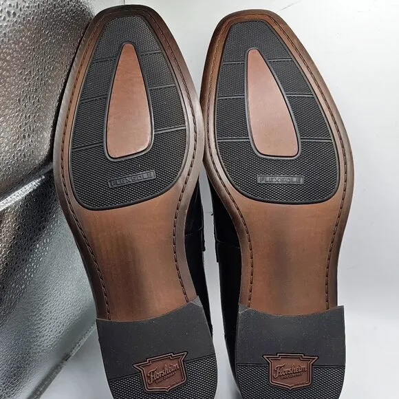 NIB Men's Florsheim Sorrento Moc Toe Penny Loafer Shoes Black Size 14M