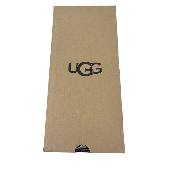 NIB Ugg Purple Orange Laton Fur Slide Slippers Size 9