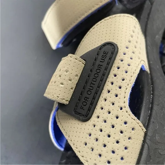Nike ACG Deschutz Sandals Size 5.5 W Khaki Blue Orange Outdoor Shoes CT3303-200